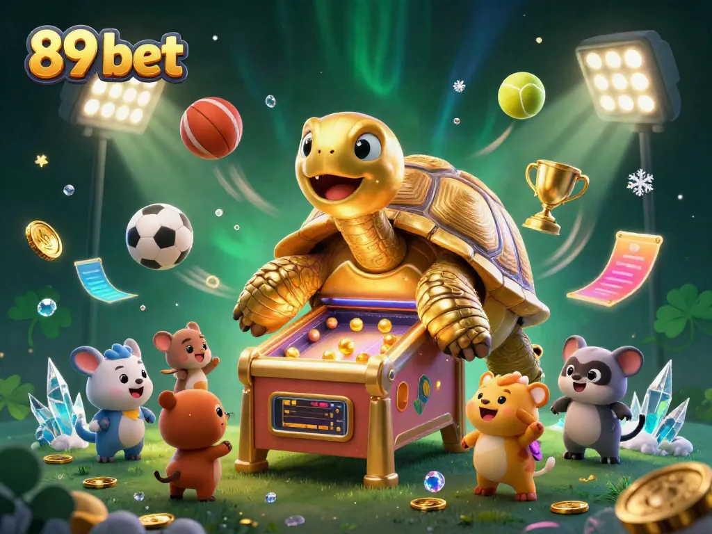 Exciting scene of players at a unique pinball machine featuring the 89 bet brand, vibrant and colorful!