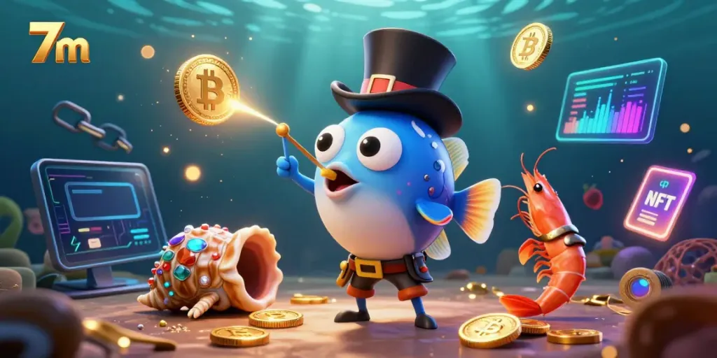 Experience the excitement of 7m with a deep-sea anglerfish and friends attracting golden coins.