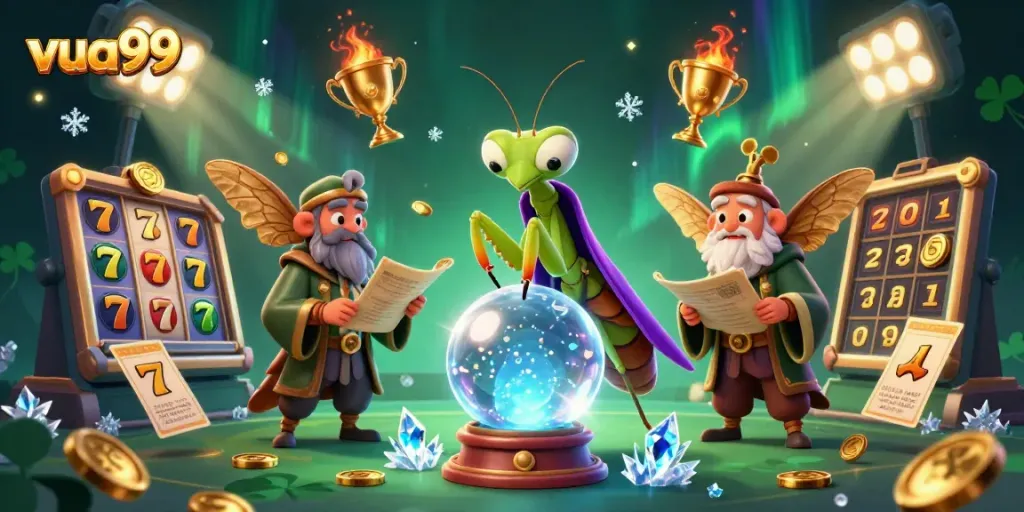 Explore exciting gameplay at vua99 with vibrant casino elements and mystical characters.