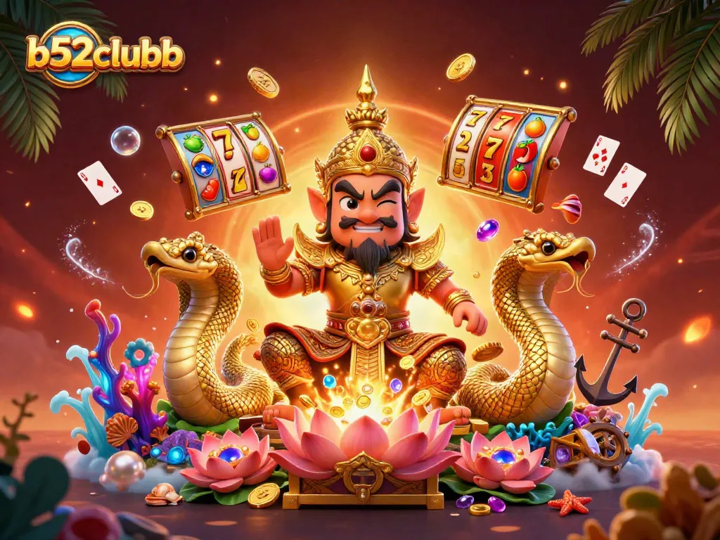 Experience exciting wins with b52clubb in this vibrant casino gaming scene packed with dynamic elements.
