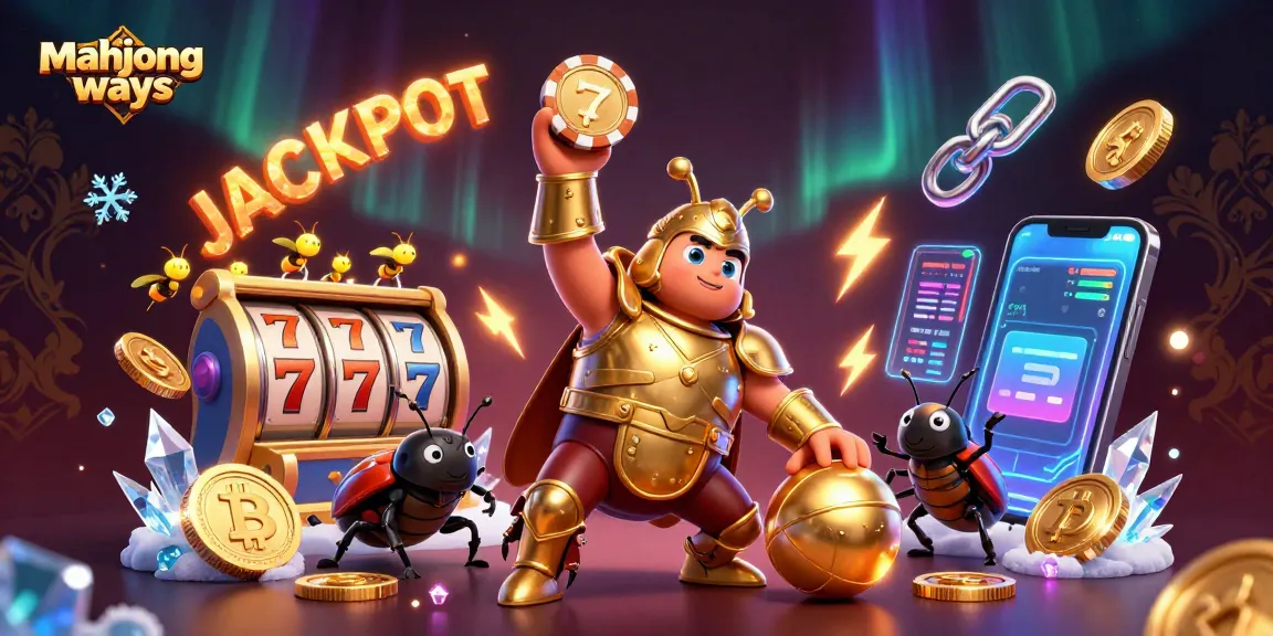 Spin to win with mahjong ways in this vibrant casino-themed digital illustration.