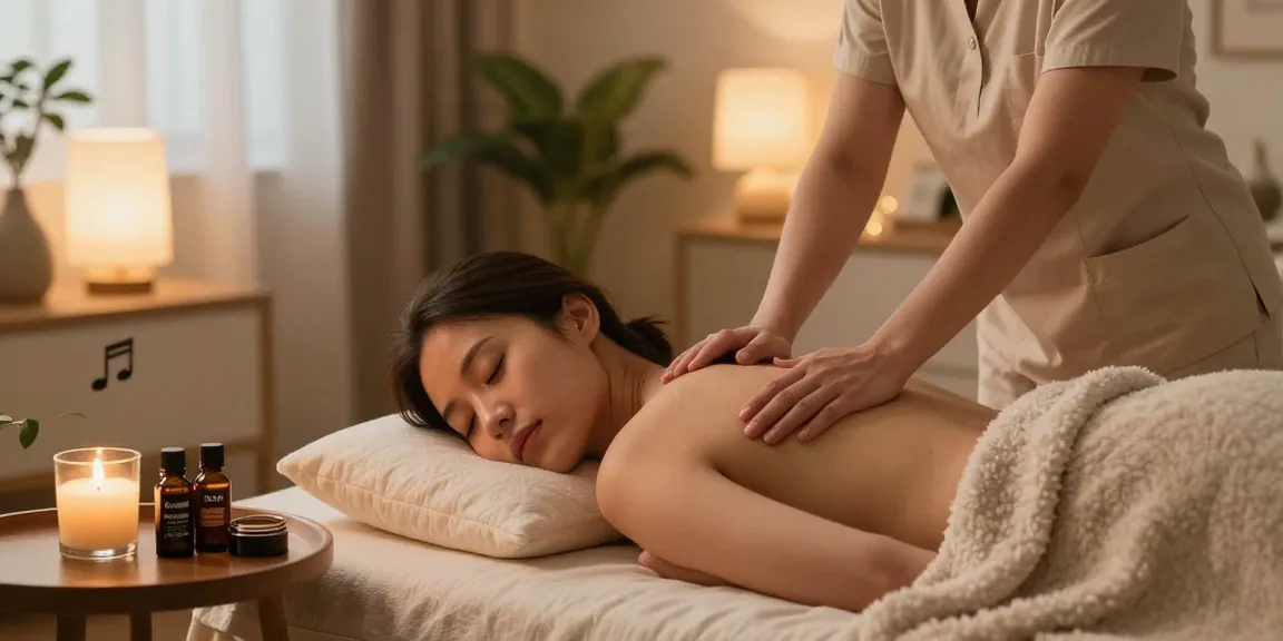 Engaging scene of a client enjoying 영등포출장안마 with a skilled therapist in a cozy setting.