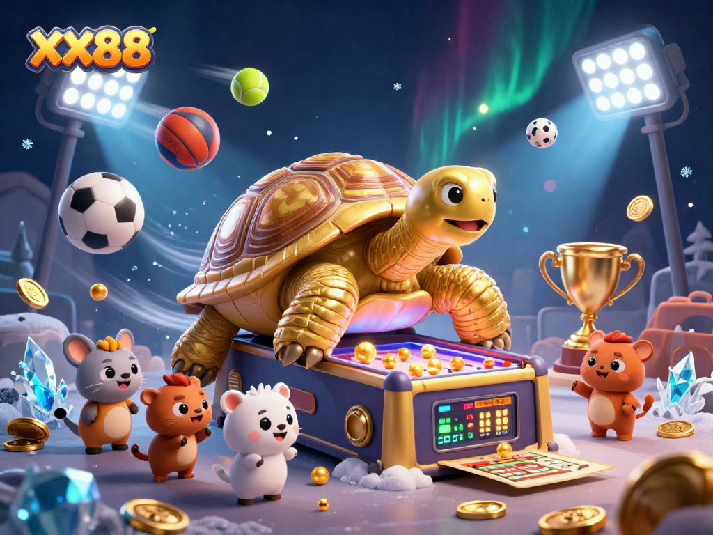 Engage with XX88, the vibrant online casino experience featuring a 3D tortoise pinball machine.