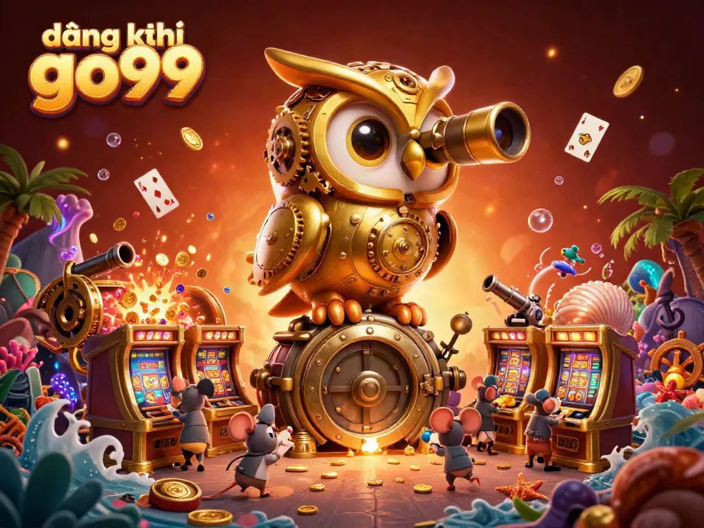 Experience thrilling excitement at đăng ký go99 with a vibrant 3D casino scene filled with dynamic characters.
