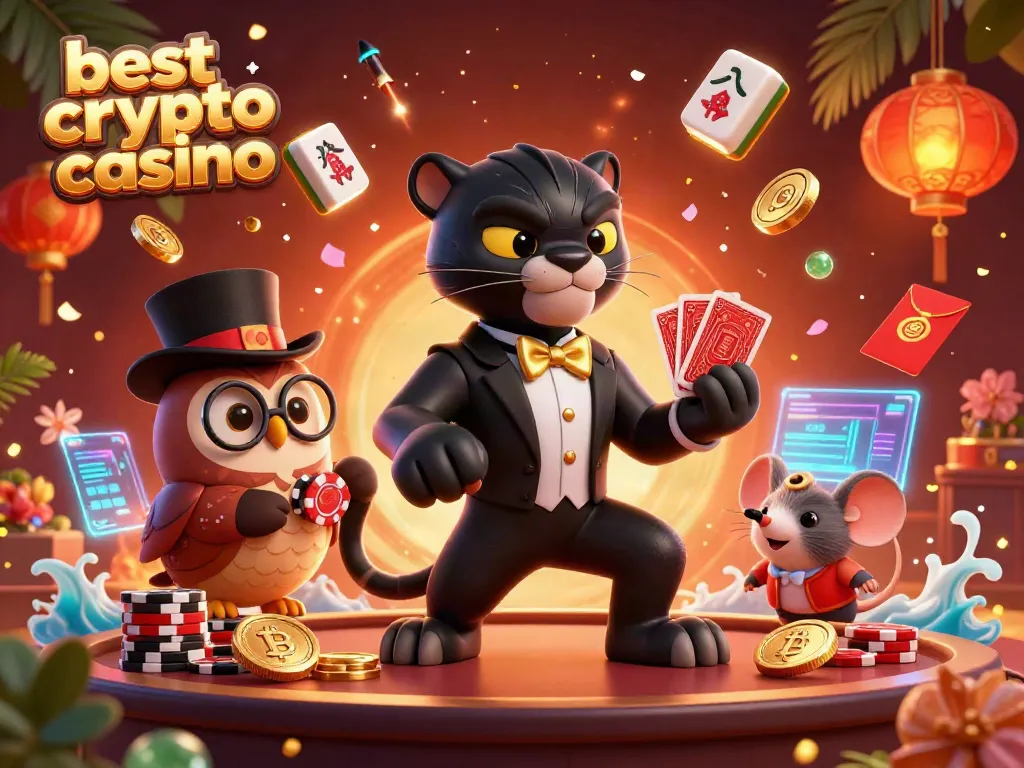 Engage in exciting gameplay at the best crypto casino with vibrant characters celebrating