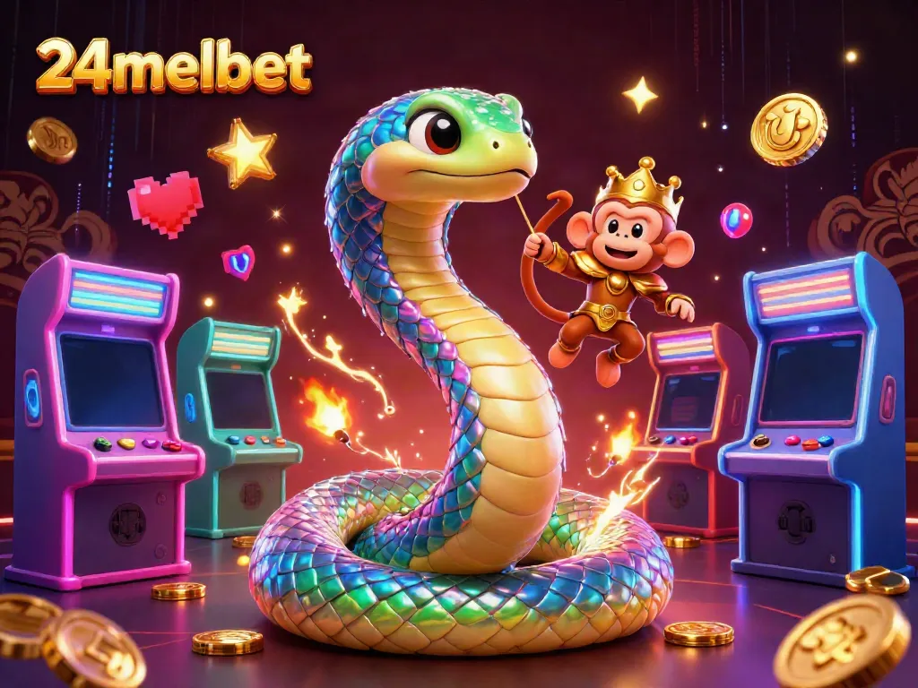 Experience thrilling gameplay with 24melbet, featuring a vibrant setting of colorful gaming machines.