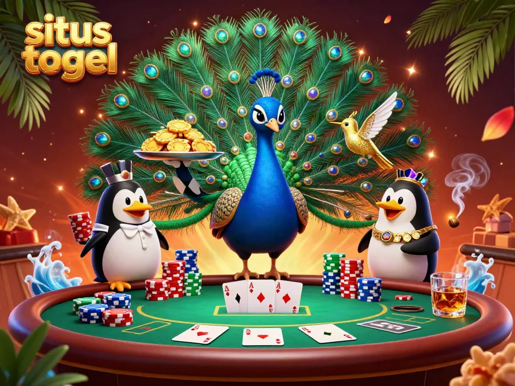 Experience situs togel excitement with vibrant casino action amidst dynamic game elements.