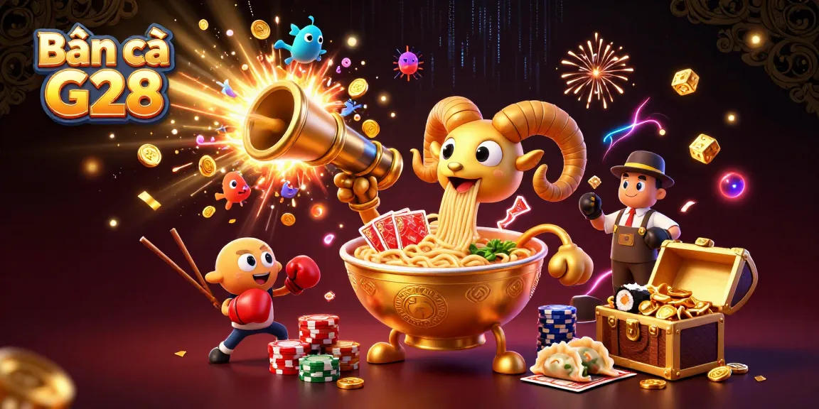 Bắn cá G28 explosive sea creatures and golden treasures delivered through vibrant game action.