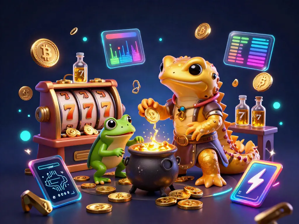 Engage with the vibrant da88 casino scene featuring a golden salamander and crypto elements.