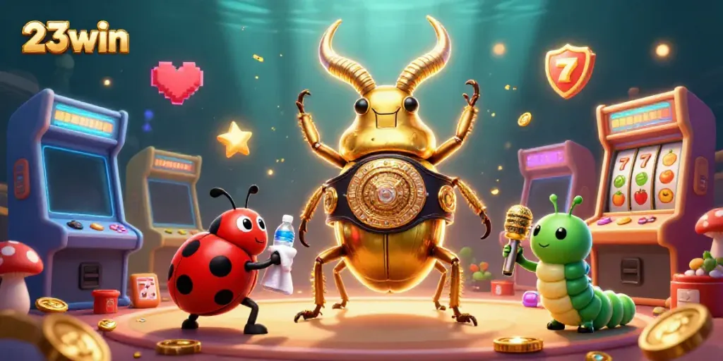 Experience thrilling gameplay at 23win, featuring vibrant characters and dynamic casino elements.