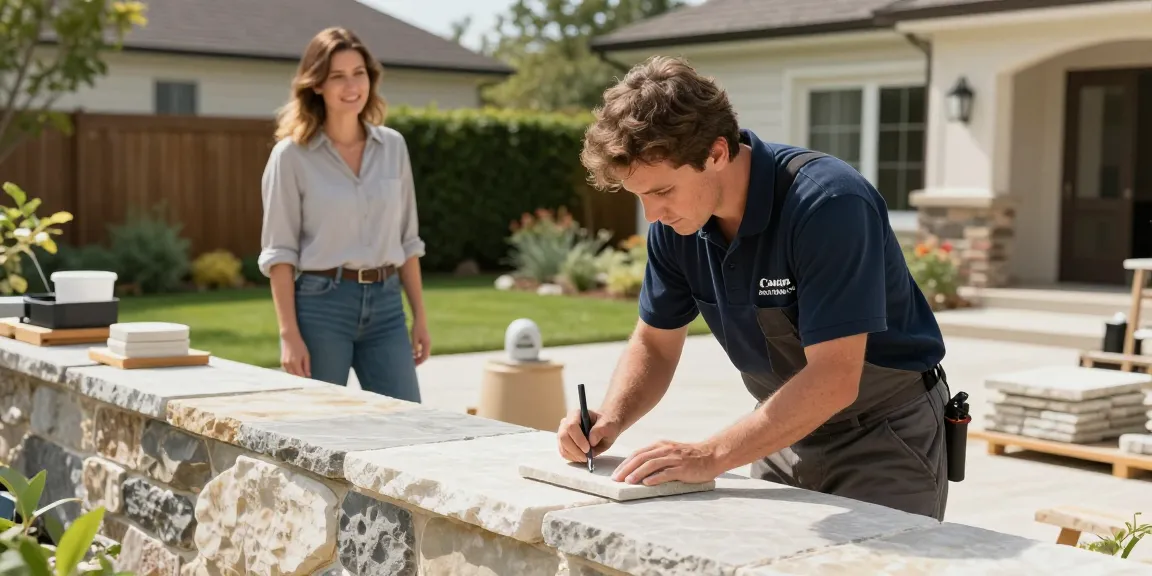 A trusted stonemason Regina showcasing professional stonework services for a local business in the community.