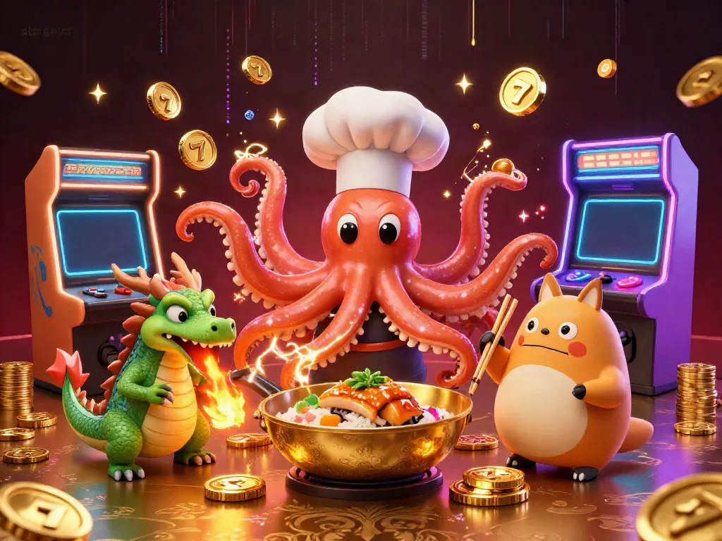 Engaging 3D scene illustrating 'slot gacor' with characters and elements of casino gaming.
