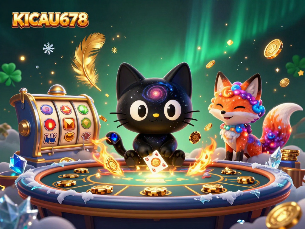 Experience thrilling games at KICAU678 with the dynamic cosmic scene featuring exciting gaming elements.