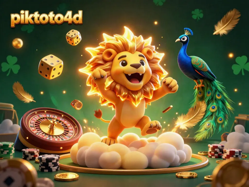 Engage with piktoto4d and experience the thrill of live casino gaming in a vibrant, 3D illustration.