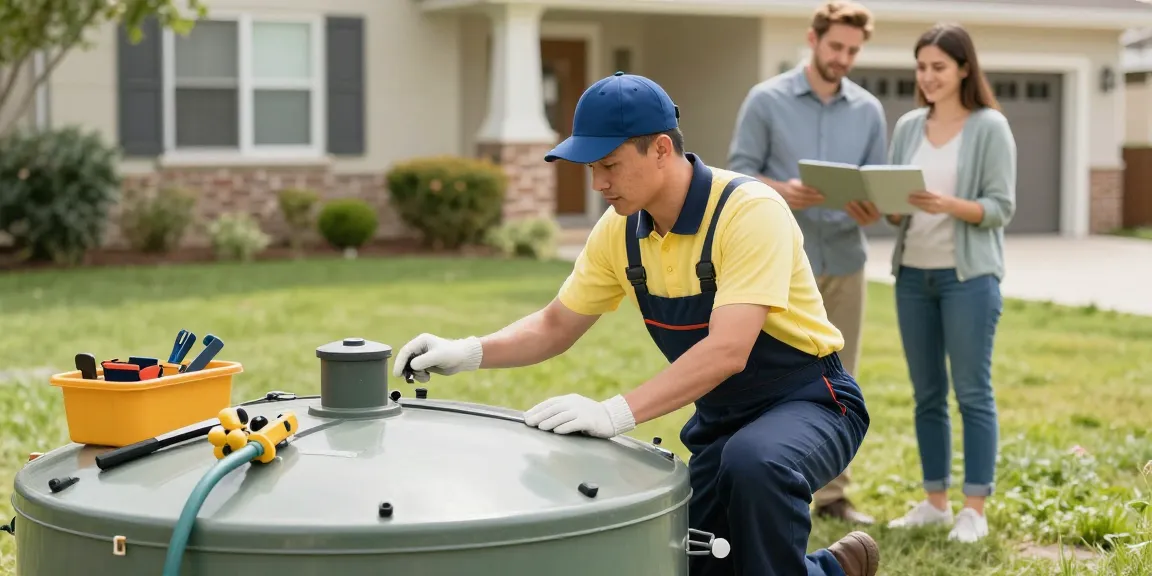 Local professional providing septic maintenance in a community setting, trusted service provider.