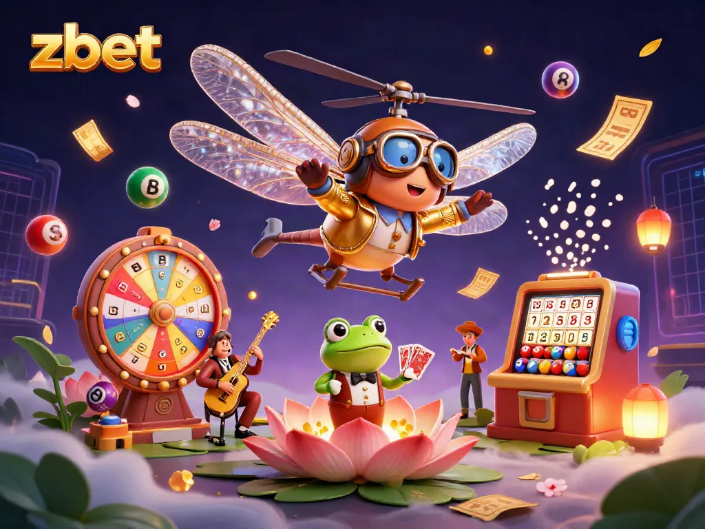 Experience zbet’s dynamic casino atmosphere with lively dragonfly pilot, frog croupier, and jazz musicians.