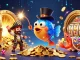 SIN88 brings excitement with a vibrant anglerfish, pirate shrimp, and gem-studded sea snail in a dynamic casino setting.