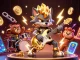 Experience the excitement of taixiumd5 with a dynamic casino scene featuring vibrant characters and glowing game elements.
