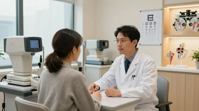 Consultation at SNU Eye Clinic focusing on personalized vision correction through advanced tests and surgeries, snuseoulglobal.com/id.