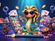 Win big at Go88 with vibrant games featuring Medusa and a warrior mouse in a playful casino scene.
