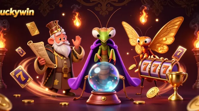 Experience thrilling gameplay at Luckywin with captivating characters and dynamic casino elements.