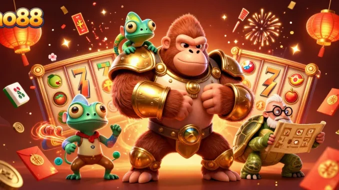 Experience winning thrills at ao88 with vibrant characters and dynamic casino elements.