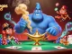 Experience thrill with crazyvegas casino as a genie reveals poker excitement in an enchanting scene.