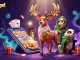 Engage with popotogel in this vibrant 3D slot gaming scene with Celtic fantasy elements and dynamic game visuals.