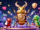 Betting action with gmnc as a giant beetle challenges on a vibrant arcade stage.