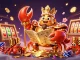 Spin the reels at sunwin with a golden crab emperor amid vibrant casino elements.