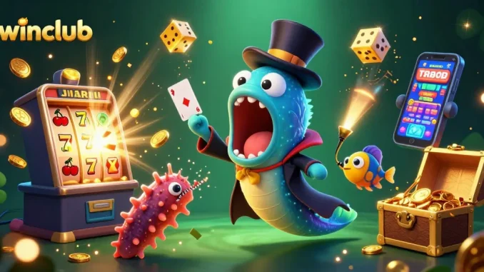 Join iwinclub's thrilling jackpot adventure with a dynamic scene of whimsical sea creatures at play.