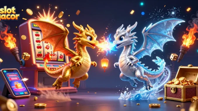 Engage with slot gacor winning opportunities in a vibrant 3D casino scene.