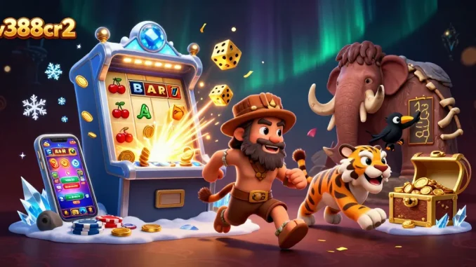Win big with sv388cr2 at a lively prehistoric casino featuring captivating characters and vibrant action.