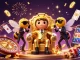 Experience the excitement of VIN88 with a vibrant casino scene, showcasing a bee mob boss amid dynamic game elements.
