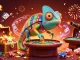 Experience thrilling gaming at SHBET as the chameleon casino owner delights in colorful riches.