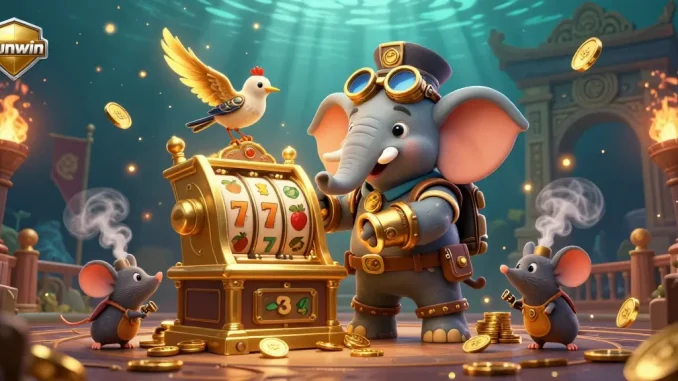Experience thrilling gameplay at sunwin with vibrant 3D casino characters and dynamic slot elements.