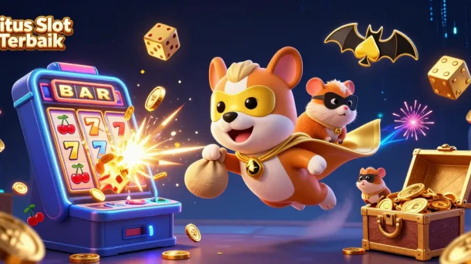 Experience excitement with Situs Slot Terbaik as the superhero dog flies through a casino explosion of jackpots!
