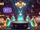 Experience the glowing casino excitement at HOKI368 with vibrant glowworms and dynamic gaming elements.