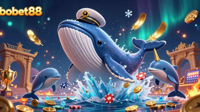 Engage with sbobet88 at the thrilling sports betting scene featuring charming sea life.