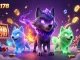 Experience the thrill of badak178 with a vibrant casino scene featuring lucky sevens and ghostly wolf characters.