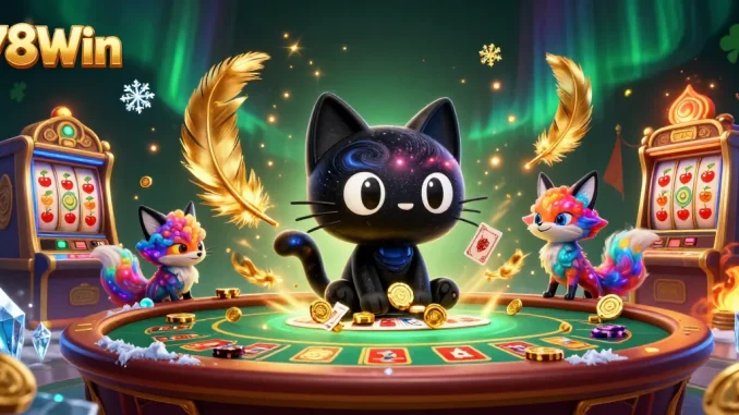 Experience thrilling gameplay at 78Win with a cosmic casino scene featuring dynamic characters and vibrant slot action.