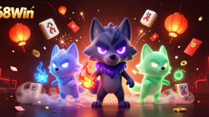 Experience thrilling gameplay with 68Win, featuring an immersive 3D casino world filled with vibrant characters and rich symbols.