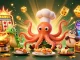 Join the excitement with NOHU as the sushi chef octopus and friends create winning dishes in a vibrant casino!