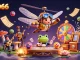 XOSO66 brings excitement with a dragonfly pilot at a lily pad casino featuring vibrant lottery elements.