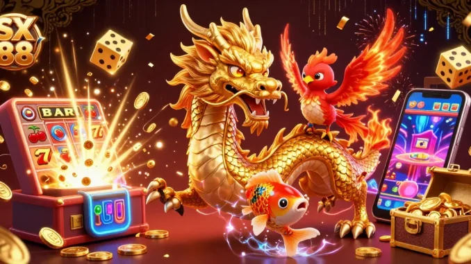 SX 88 showcases exciting winning moments with dynamic gaming elements and colorful visuals.