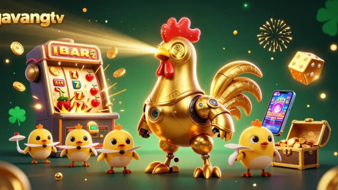 Experience the excitement of gavangtv's gaming explosion with laser-shooting characters and jackpots!