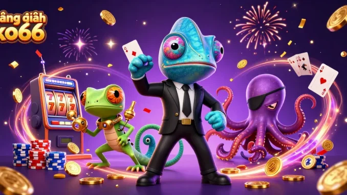 Engage in exciting gaming at đăng nhập ko66 with our cartoon characters and lively casino elements!