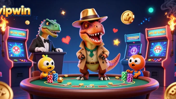 Join the action at vipwin with a velociraptor card counter, a suspicious pit boss, and a sneaky compy!