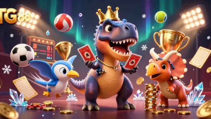 Experience thrilling casino fun at TG88 with adorable characters and dynamic gaming elements.