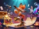 Engage with the dynamic rr88 link scene featuring cartoon characters celebrating casino excitement.